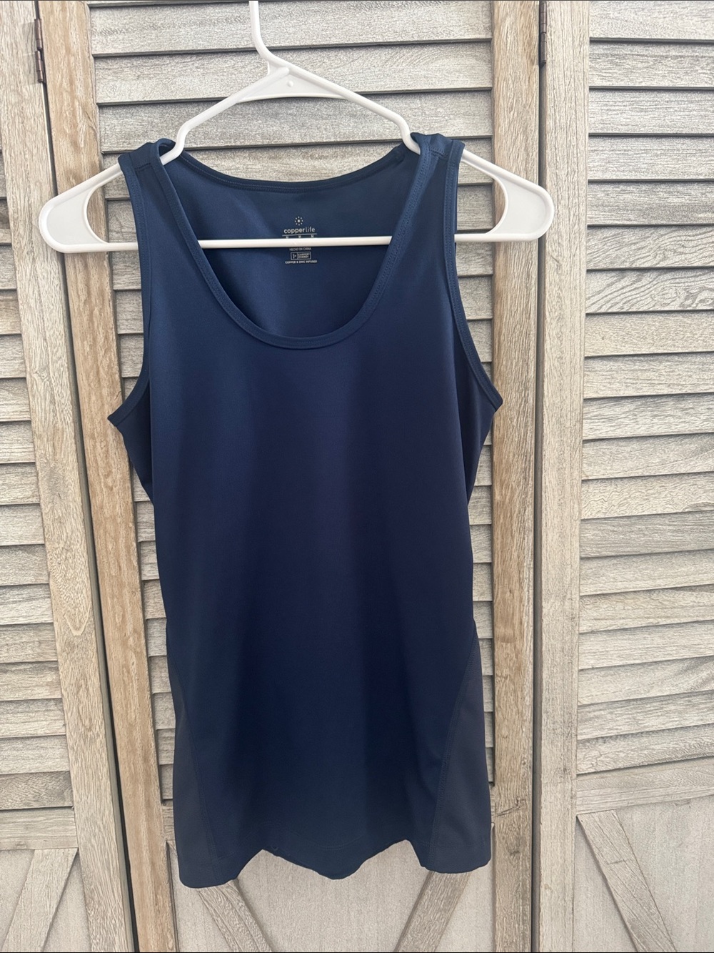 Copper Life Women's Dark Navy size medium lower back support Tank Top size med